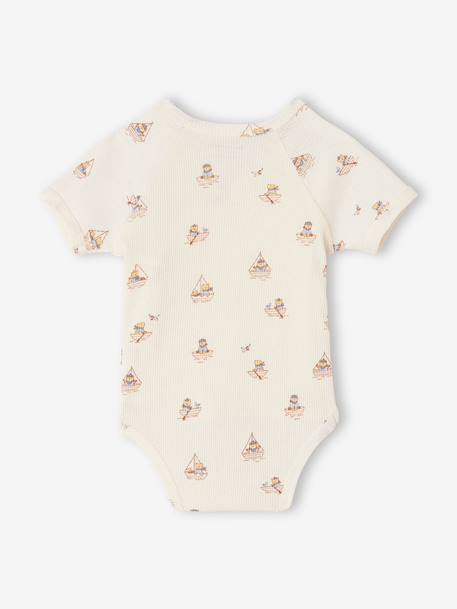 Lot 3 bodies bébé garçon coton bio rouge 5 - vertbaudet enfant 