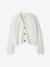 Gilet court fille écru+gris chiné 1 - vertbaudet enfant 