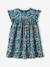 Robe fille imprimée fille manches à volants blanc imprimé+rose pâle+vert émeraude 10 - vertbaudet enfant 