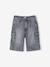 Bermuda skateur denim bleached+denim gris 10 - vertbaudet enfant 