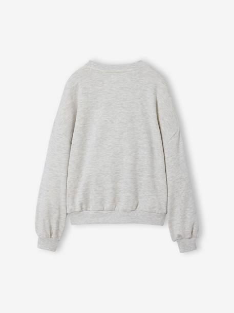 Sweat sport gris chiné 2 - vertbaudet enfant 
