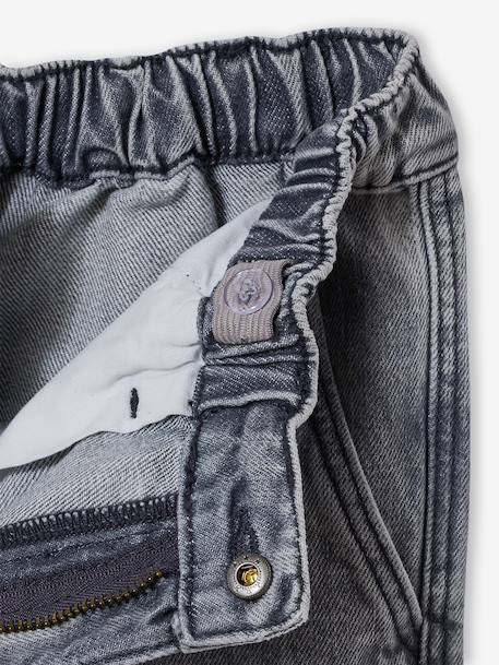 Bermuda skateur denim bleached+denim gris 13 - vertbaudet enfant 