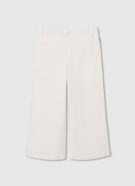 Pantalon en maille  pour fille Blanc 2 - vertbaudet enfant 