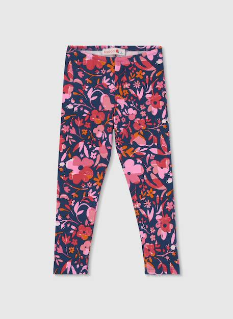 Fille-Pantalon-Leggings en maille imprimée