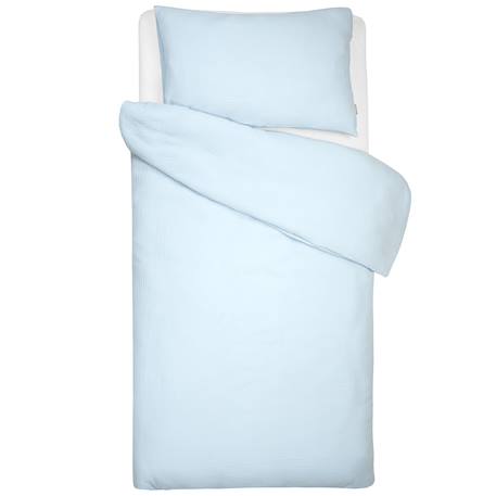 Parure de lit housse de couette et taie d'oreiller jeanne Beige+Blanc+Blanc à pois or+Bleu+Camel+Écru+Terracotta+Vert de gris 20 - vertbaudet enfant 
