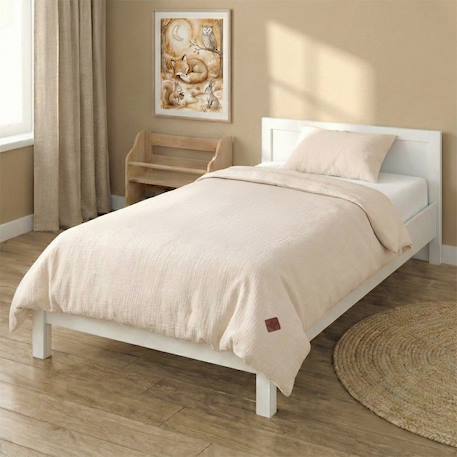 Parure de lit housse de couette et taie d'oreiller jeanne Beige+Blanc+Blanc à pois or+Bleu+Camel+Écru+Terracotta+Vert de gris 3 - vertbaudet enfant 