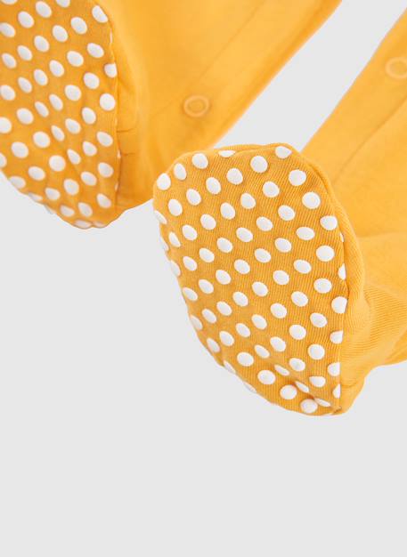 Grenouillère bébé coton Jaune 4 - vertbaudet enfant 