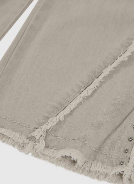 Pantalon fille denim Gris 4 - vertbaudet enfant 