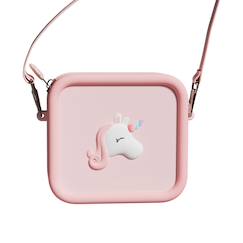 Jouet-Multimédia-Sac pour appareil photo en silicone licorne