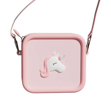 Sac pour appareil photo en silicone licorne Rose, blanc, bleu 1 - vertbaudet enfant 