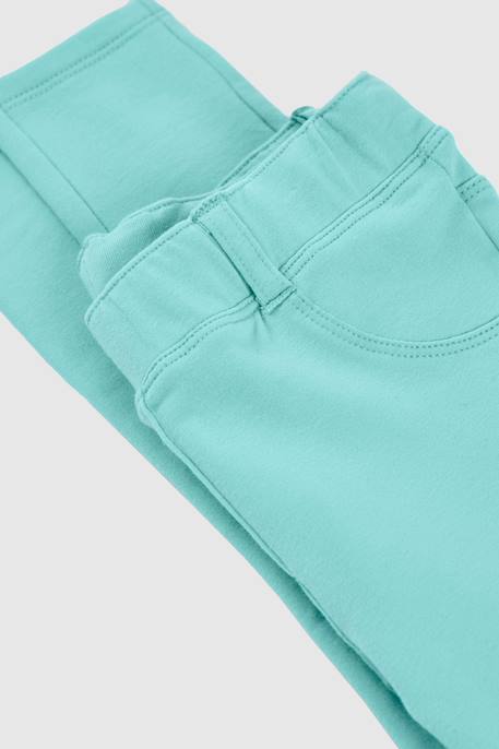 Pantalon fille en coton Vert 4 - vertbaudet enfant 