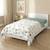 Housse de couette réversible safari Safari, vert, gris, blanc 2 - vertbaudet enfant 
