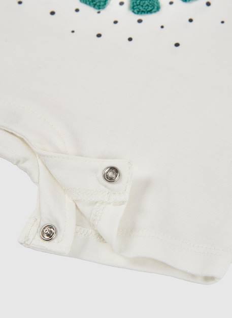 Grenouillère de bébé en coton Blanc 4 - vertbaudet enfant 