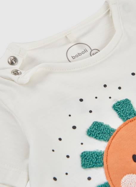 Grenouillère de bébé en coton Blanc 3 - vertbaudet enfant 