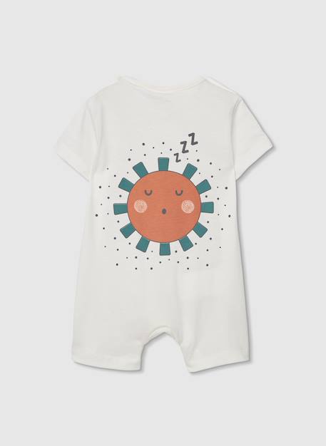 Grenouillère de bébé en coton Blanc 2 - vertbaudet enfant 