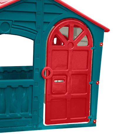 Maisonnette cabane twilight plastique Bleu - rouge - blanc 3 - vertbaudet enfant 
