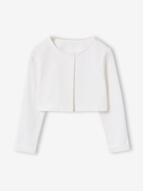 Ensemble robe patineuse boléro serre-tête blanc+vert sauge 3 - vertbaudet enfant 