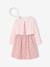 Ensemble 3 pièces robe cardigan serre tête rose pâle 1 - vertbaudet enfant 
