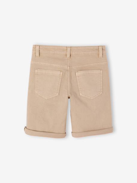 Bermuda garçon 5 poches argile+bleu grisé+terracotta+vert émeraude 5 - vertbaudet enfant 