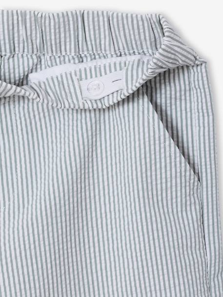 Ensemble short polo garçon rayé vert 4 - vertbaudet enfant 