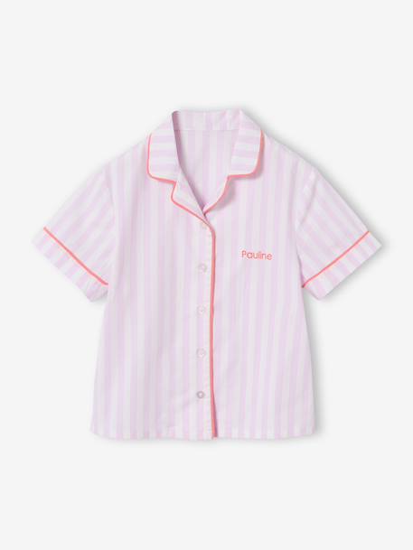 Pyjashort manches courtes à personnaliser lilas 3 - vertbaudet enfant 