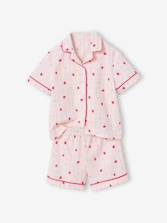 -Ensemble pyjama short fraise