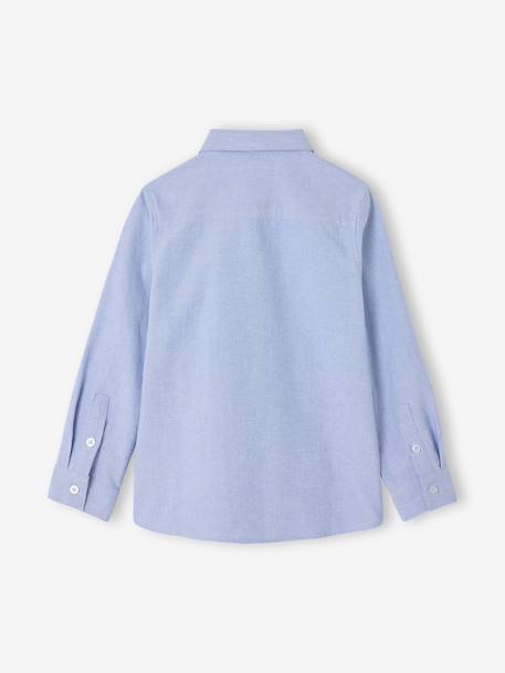 Chemise manches longues nœud papillon bleu ciel 3 - vertbaudet enfant 