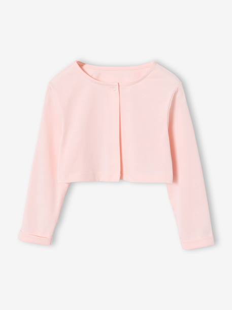 Ensemble 3 pièces robe cardigan serre tête rose pâle 3 - vertbaudet enfant 