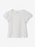 T-shirt manches courtes fille écru 1 - vertbaudet enfant 
