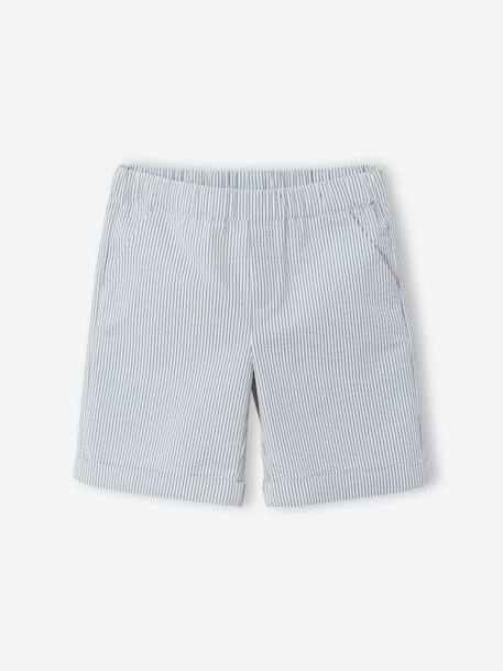 Ensemble short polo garçon rayé vert 3 - vertbaudet enfant 