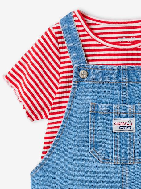 Ensemble salopette t-shirt bleu moyen 5 - vertbaudet enfant 