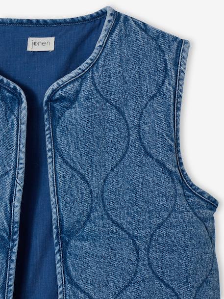 Veste sans manches denim bleu moyen 6 - vertbaudet enfant 