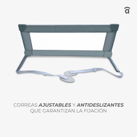Barrière 90 cm pour lit standard Blanc+Gris 5 - vertbaudet enfant 