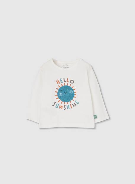 Ensemble bébé t-shirt et pantalon coton Blanc 3 - vertbaudet enfant 