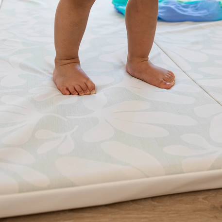 Tapis de jeu Beige à carreaux+Beige à motifs+Bleu+Vert à motifs 24 - vertbaudet enfant 
