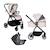 Trio poussette, nacelle, et siège auto Rodas Beige+Noir 1 - vertbaudet enfant 