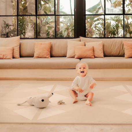 Tapis de jeu Haven Beige+Beige à motifs+Beige à rayures+Beige clair+Beige clair à motifs+Beige Losange+Camel+Marron Losange+Vert à motifs 46 - vertbaudet enfant 