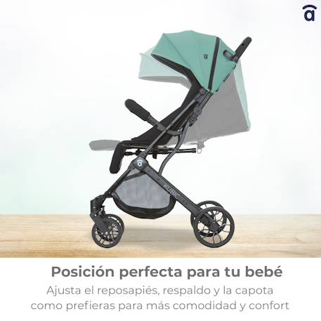 Poussette voyage légère trolley cabine Kubic 2 Gris 6 - vertbaudet enfant 