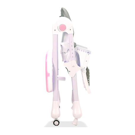 Chaise haute à roulettes pink bunny Rose 4 - vertbaudet enfant 