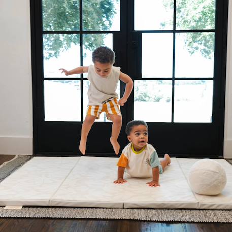 Tapis de jeu Beige à carreaux+Beige à motifs+Bleu+Vert à motifs 8 - vertbaudet enfant 