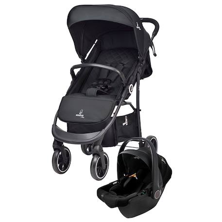 Duo poussette et siège auto Oslo 2 Noir 1 - vertbaudet enfant 