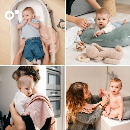 Langes bébé coton lovely Beige+Rose+Vert 8 - vertbaudet enfant 