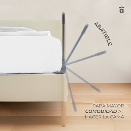 Barrière 90 cm pour lit standard Blanc+Gris 11 - vertbaudet enfant 
