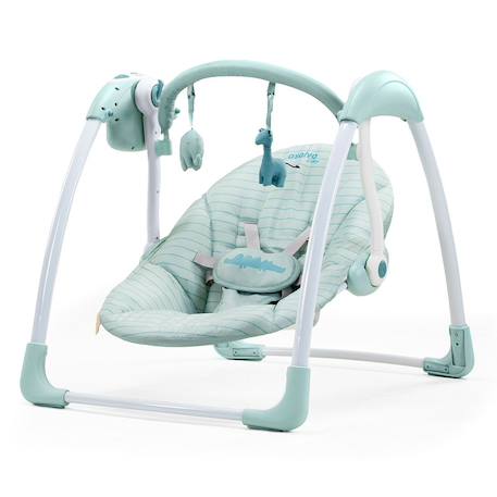 Balancelle musicale automatique pliable Daddy Vert 1 - vertbaudet enfant 