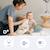 Langes bébé coton lovely Beige+Rose+Vert 2 - vertbaudet enfant 