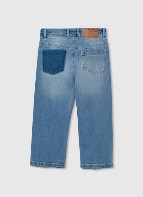 Pantalon enfant denim Bleu 2 - vertbaudet enfant 