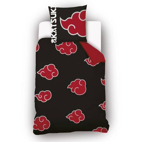 Housse de couette naruto shippuden akatsuki coton Noir 1 - vertbaudet enfant 