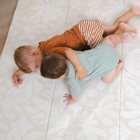 Tapis de jeu Beige à carreaux+Beige à motifs+Bleu+Vert à motifs 12 - vertbaudet enfant 