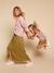 Jupe femme gaze de coton Capsule mère-fille olive 1 - vertbaudet enfant 