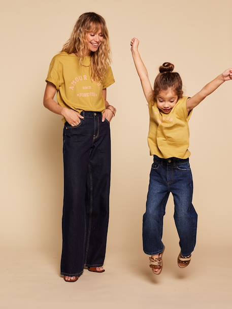 T-shirt fille coton bio olive 2 - vertbaudet enfant 